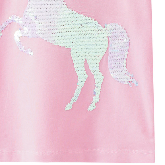 Mädchen T-Shirt mit Wendepailletten
