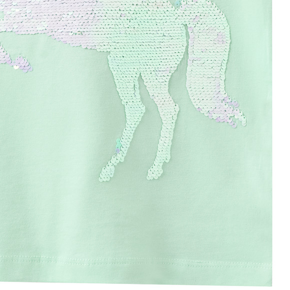 Mädchen T-Shirt mit Wendepailletten
