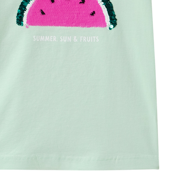 Mädchen T-Shirt mit Wendepailletten