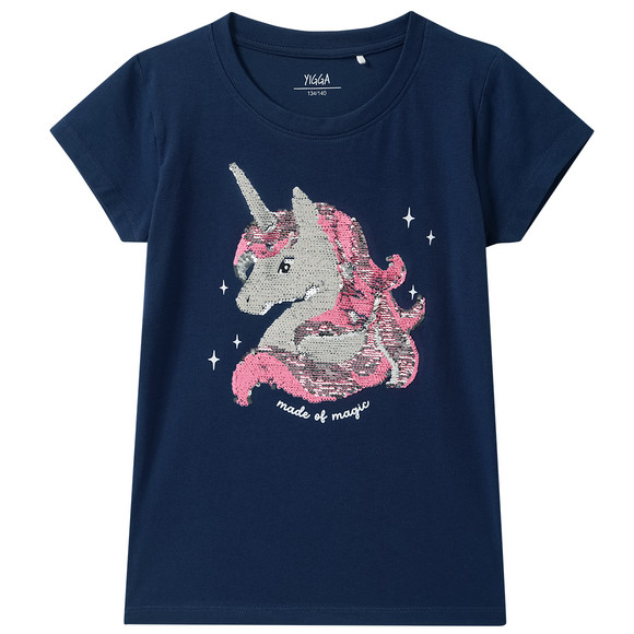 Meisjes T-shirt met omkeerbare pailletten