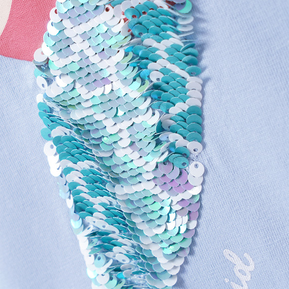 Mädchen T-Shirt mit Wendepailletten