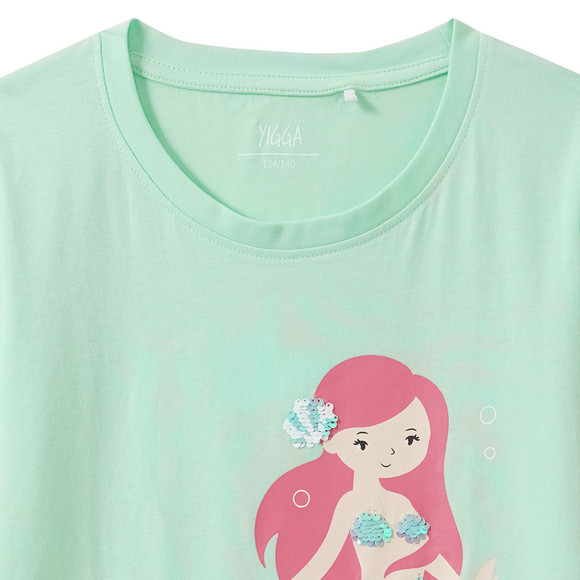 Mädchen T-Shirt mit Wendepailletten