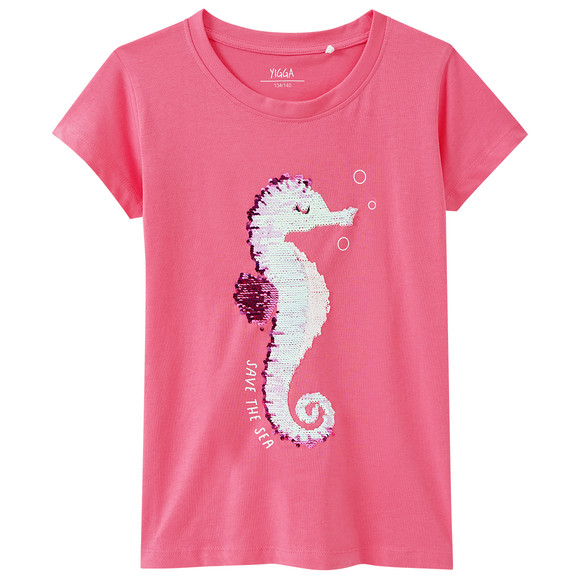 Meisjes T-shirt met omkeerbare pailletten