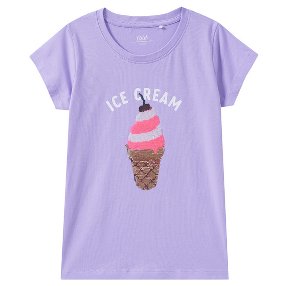 Meisjes T-shirt met omkeerbare pailletten
