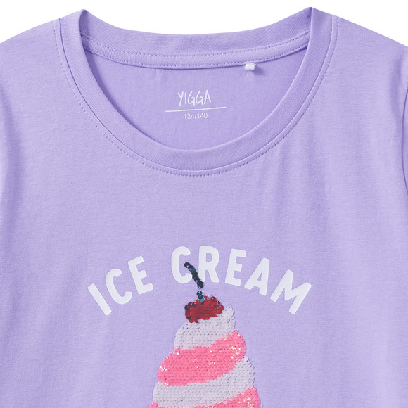 Meisjes T-shirt met omkeerbare pailletten