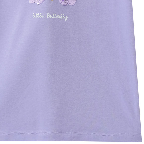 Mädchen T-Shirt mit Wendepailletten