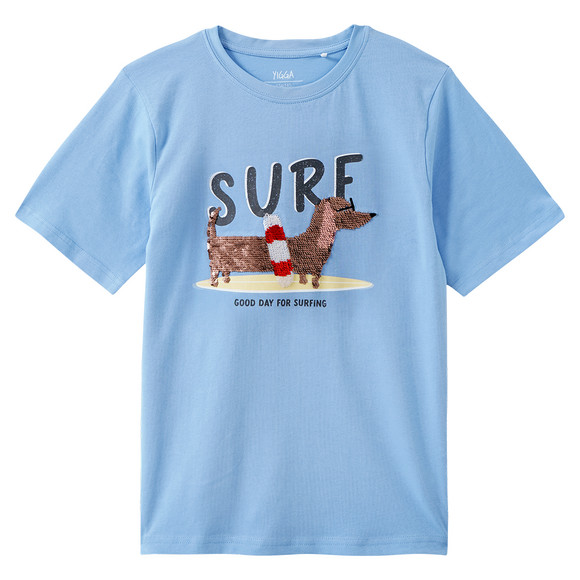 Kinder T-Shirt mit Wendepailletten