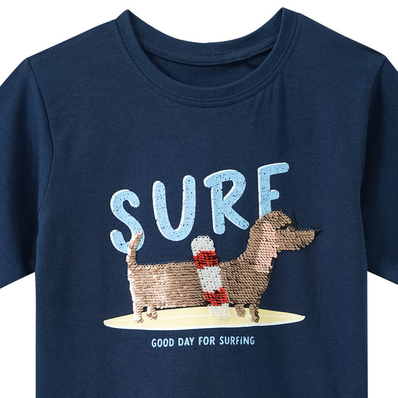 Kinder T-Shirt mit Wendepailletten