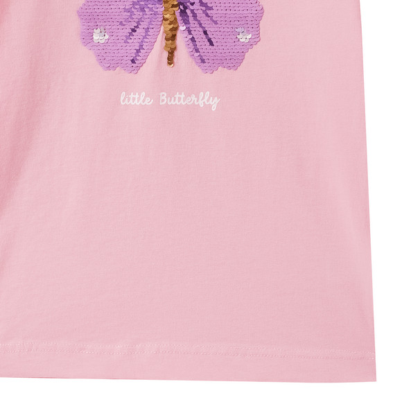 Mädchen T-Shirt mit Wendepailletten