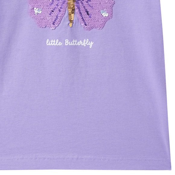 Mädchen T-Shirt mit Wendepailletten