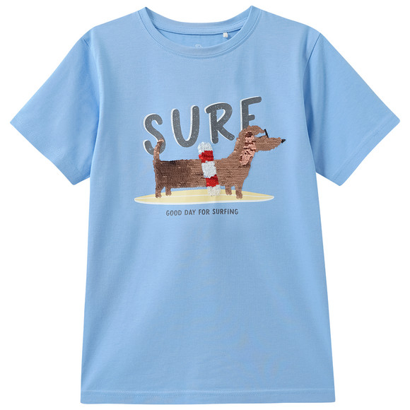 Kinder T-Shirt mit Wendepailletten