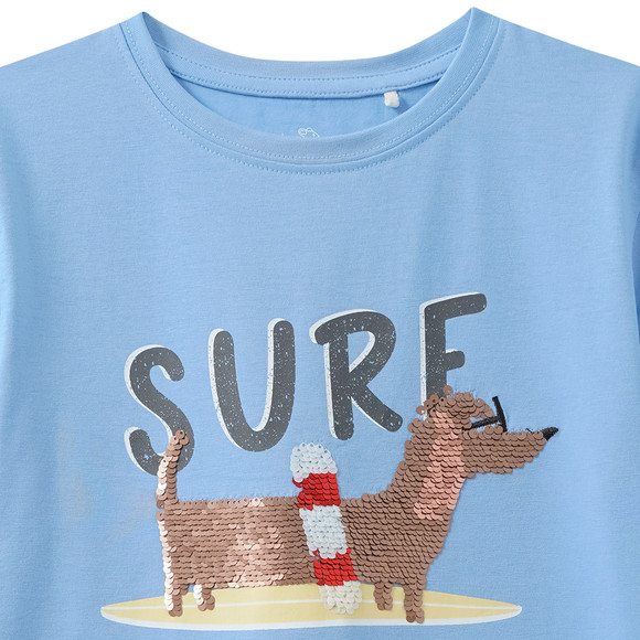 Kinder T-Shirt mit Wendepailletten