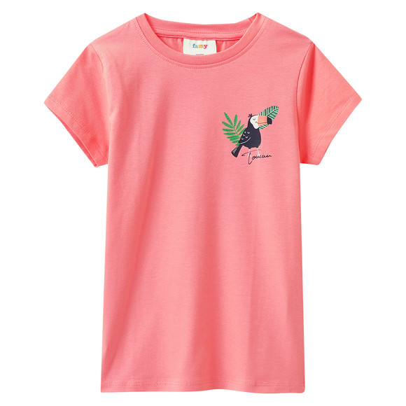 3 meisjes-T-shirts met kleurrijke motieven