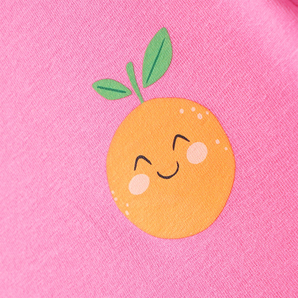 2 Mädchen Kleider mit bunten Motiven