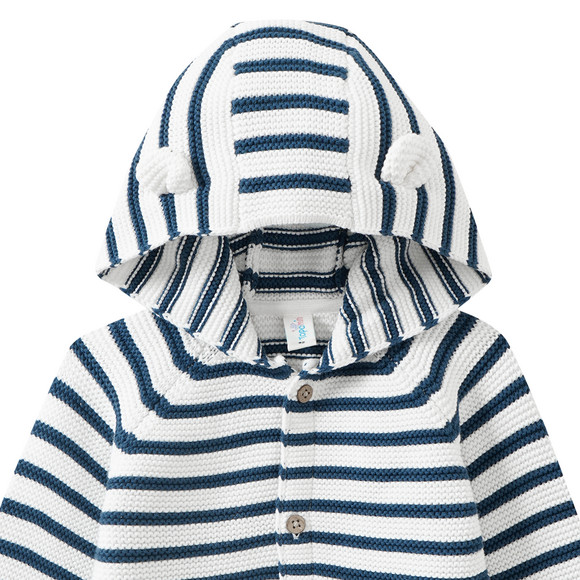 Baby Strickjacke mit Kapuze