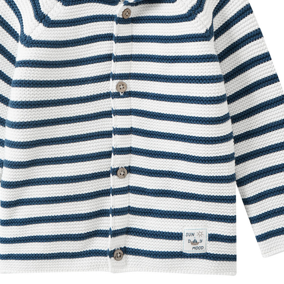 Baby Strickjacke mit Kapuze