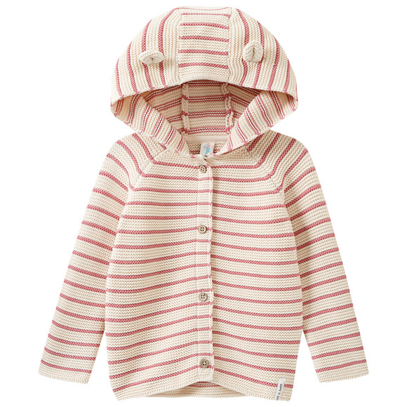 Baby Strickjacke mit Kapuze