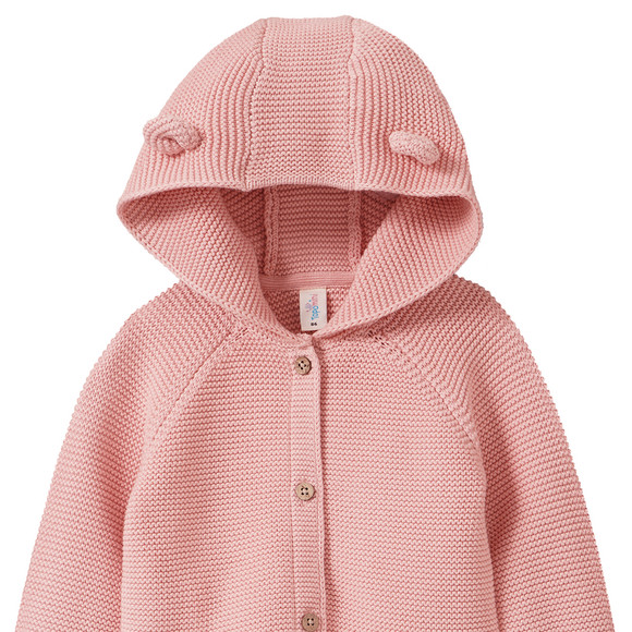 Baby Strickjacke mit Kapuze