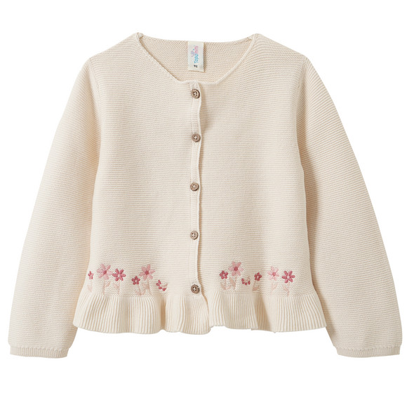 Babyvestje met bloemenborduursel