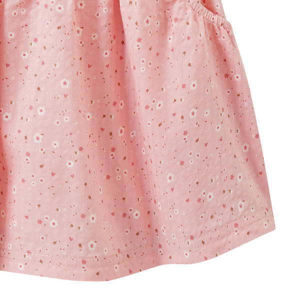 Baby Kleid mit Seersucker-Rock