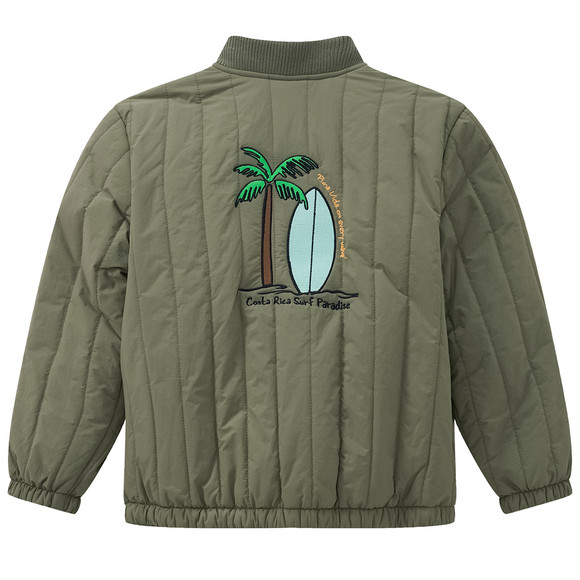 Jungen Steppjacke mit Stickerei