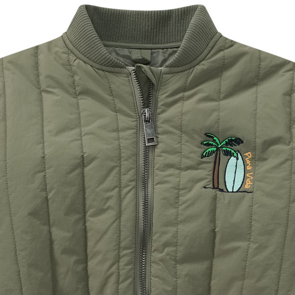 Jungen Steppjacke mit Stickerei