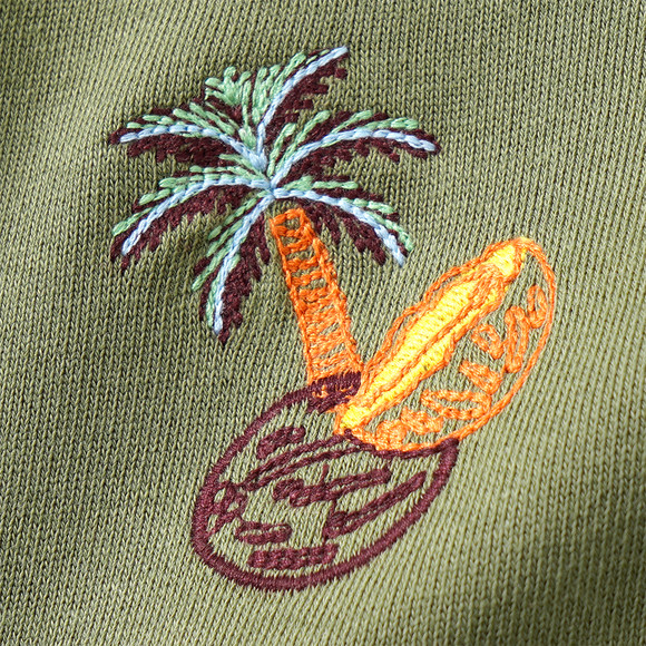 Jungen Sweatshirt mit Allover-Stickerei