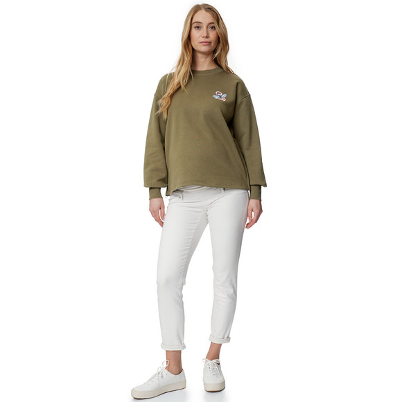 Damen Umstands-Sweatshirt mit floralem Motiv