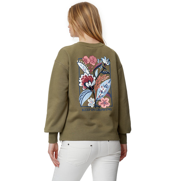 Damen Umstands-Sweatshirt mit floralem Motiv