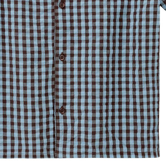 Jungen Seersucker Hemd mit Karo-Muster
