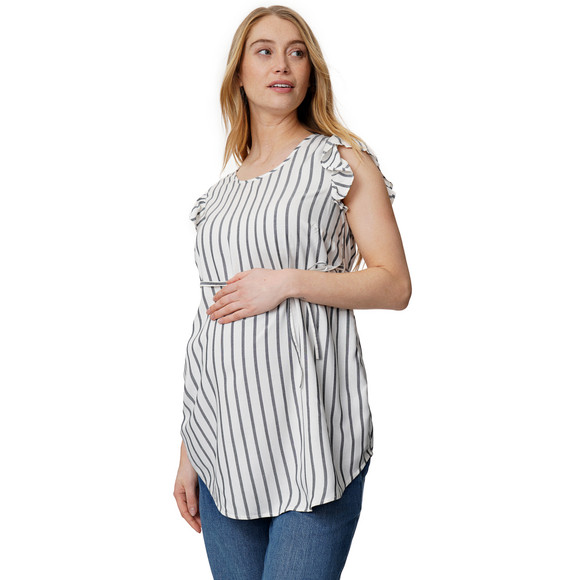 Damen Umstands-Bluse mit Flügelärmeln