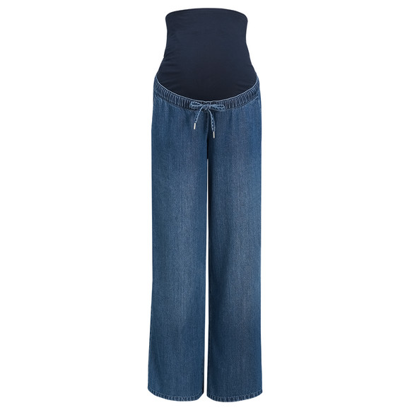 Damen Umstands-Jeans im Wide-Leg Design