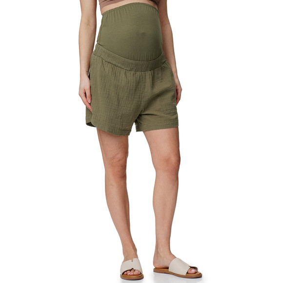 Damen Umstands-Shorts aus Musselin