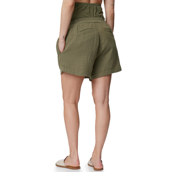 Damen Umstands-Shorts aus Musselin