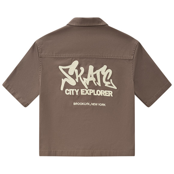 Jongensoverhemd in workwear-style