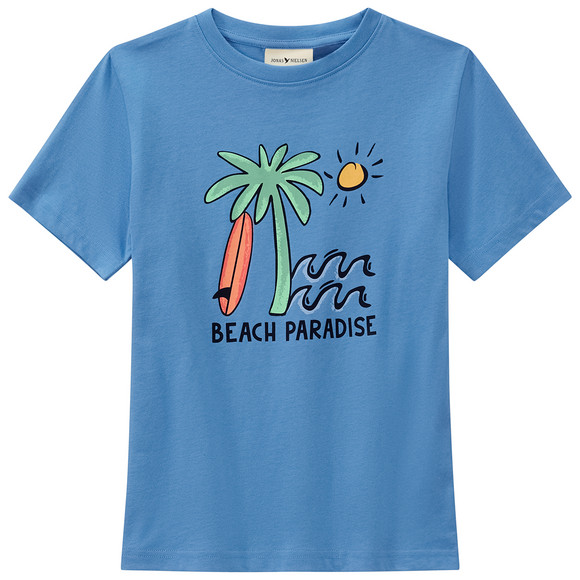 Jongens T-shirt met print lichtblauw