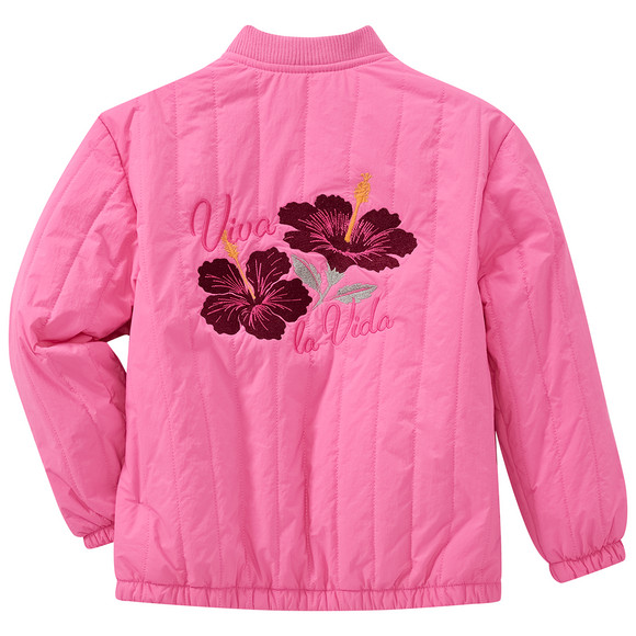 Mädchen Steppjacke mit Stickerei