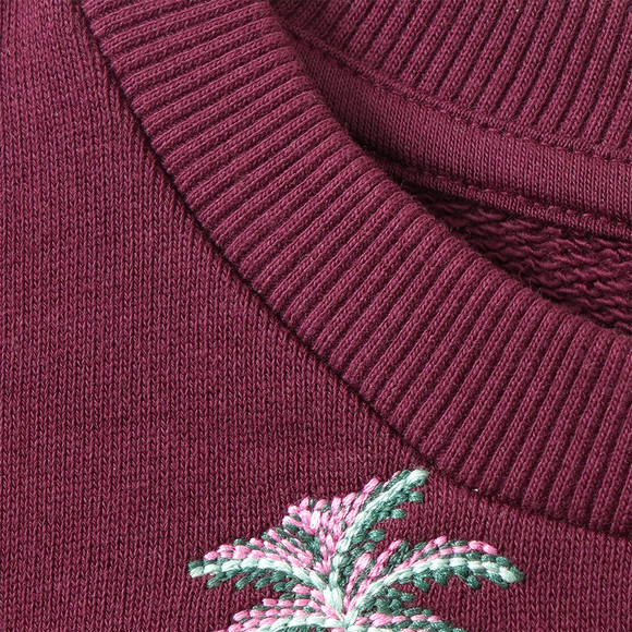 Mädchen Sweatshirt mit Allover-Stickerei