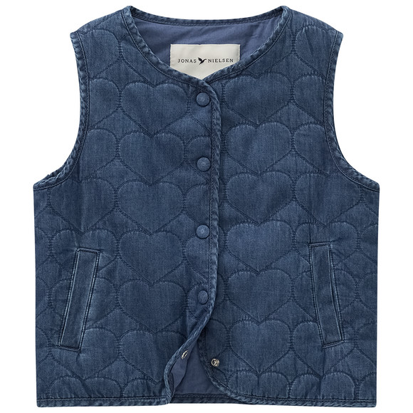 Mädchen Weste in Denim-Optik
