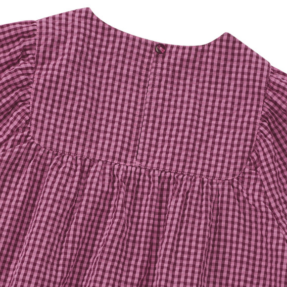 Mädchen Seersucker-Kleid mit Karo-Muster