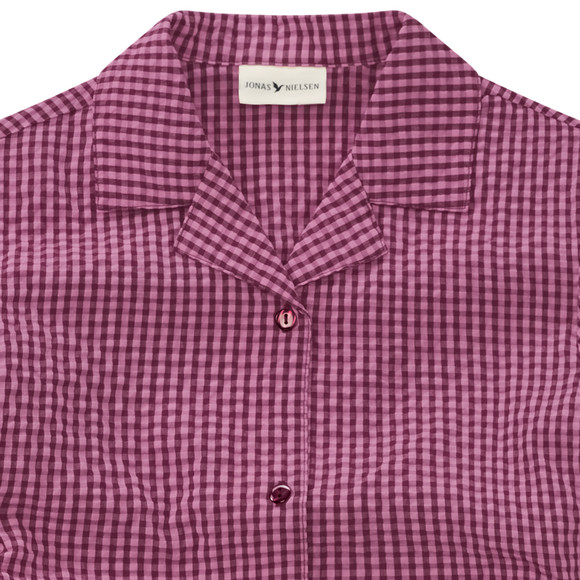 Mädchen Seersucker-Bluse mit Stickerei