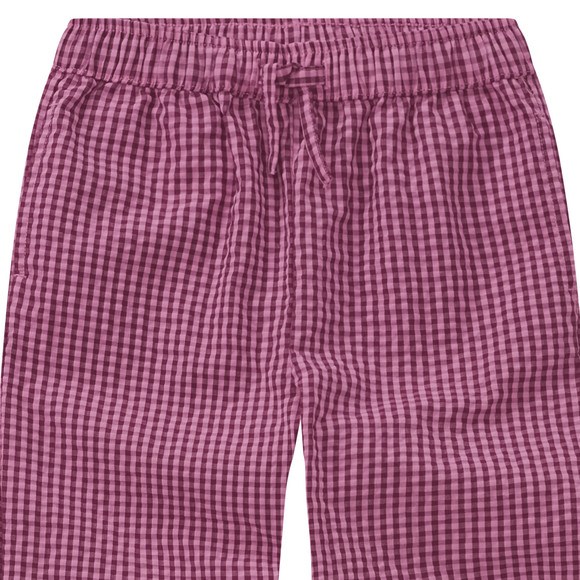 Mädchen Seersucker-Hose mit Karo-Muster