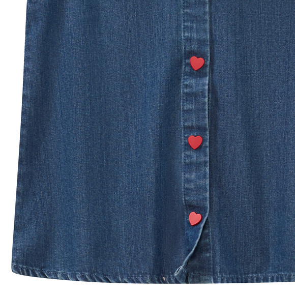 Mädchen Top in Denim-Optik
