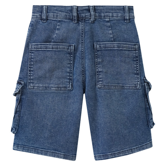 Jeansshort in cargo-stijl voor jongens