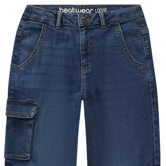 Jungen Cargo-Jeans mit verstellbarem Bund