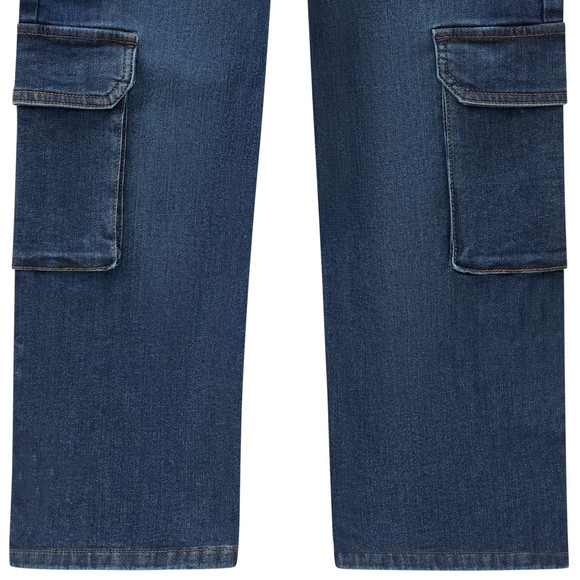 Jungen Cargo-Jeans mit verstellbarem Bund