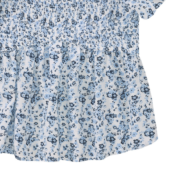 Mädchen Blusenshirt mit Blumen allover