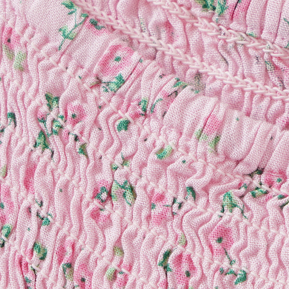 Mädchen Blusenshirt mit Blumen allover