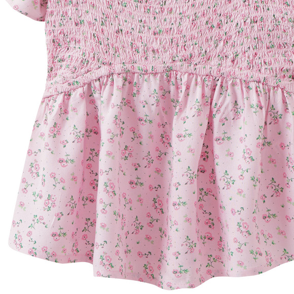 Mädchen Blusenshirt mit Blumen allover