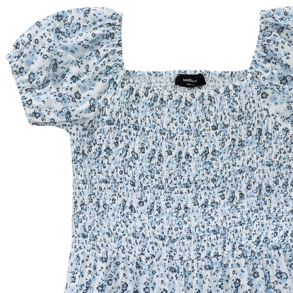 Mädchen Kleid mit Blumen allover
